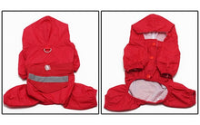 Load image into Gallery viewer, Pet Cat Dog Raincoat Hooded Reflective Puppy Small Dog Rain Coat Waterproof Jacket for Dogs Soft Breathable Mesh Dog Clothes