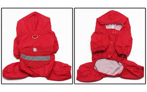 Pet Cat Dog Raincoat Hooded Reflective Puppy Small Dog Rain Coat Waterproof Jacket for Dogs Soft Breathable Mesh Dog Clothes