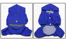 Load image into Gallery viewer, Pet Cat Dog Raincoat Hooded Reflective Puppy Small Dog Rain Coat Waterproof Jacket for Dogs Soft Breathable Mesh Dog Clothes

