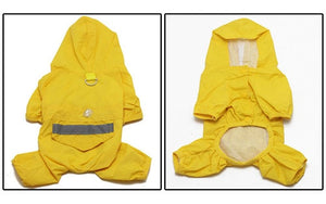 Pet Cat Dog Raincoat Hooded Reflective Puppy Small Dog Rain Coat Waterproof Jacket for Dogs Soft Breathable Mesh Dog Clothes
